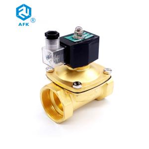 China Brass CO2 Shut Off Solenoid Valve 2&quot; For Gas Oil Liquid CE Certification factory
