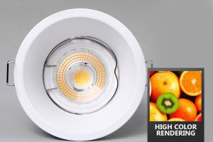 China 82mm LED Recessed Downlight Fixtures 5w 6w 7w GU5.3 For Hotel factory