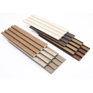 Indoor Panels PS Wall Cladding Panel With Gold Silver Line For Background