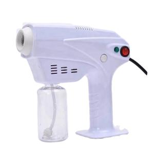 China Intelligent Ultraviolet Nano Atomization White Wired Electric Spray Gun for sanitizer factory