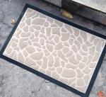Polypropylene embossed anti slip rubber door mat Embossed floor mat