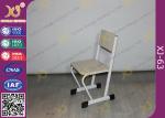 Epoxy Powder Coated Student Desk And Chair Set , Childrens School Desk And Chair