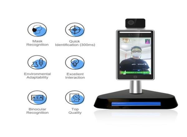 access control Face Recognition Terminal Thermal Body Temperature Scanner ISO