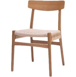 China Classical Dining Room and Living Room Furniture Good Design Antique Oak Wood Wishbone Chairs with Rope Seat factory