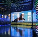 Box Grille Transparent Film Screen Self Adhesive Advertising LED Grille Display