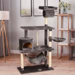Dark Grey Detachable Sisal Cat Scratching trees toys