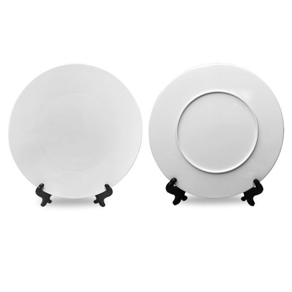 China Printable Photo 8 Inch 10 Inch Plastic Sublimation Plate Blanks Decoration Dinner Plates Plastic Moonlight Plate Blank factory