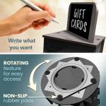 Custom Rotating Stickers Display Rack Countertop Wood Acrylic Display Stand