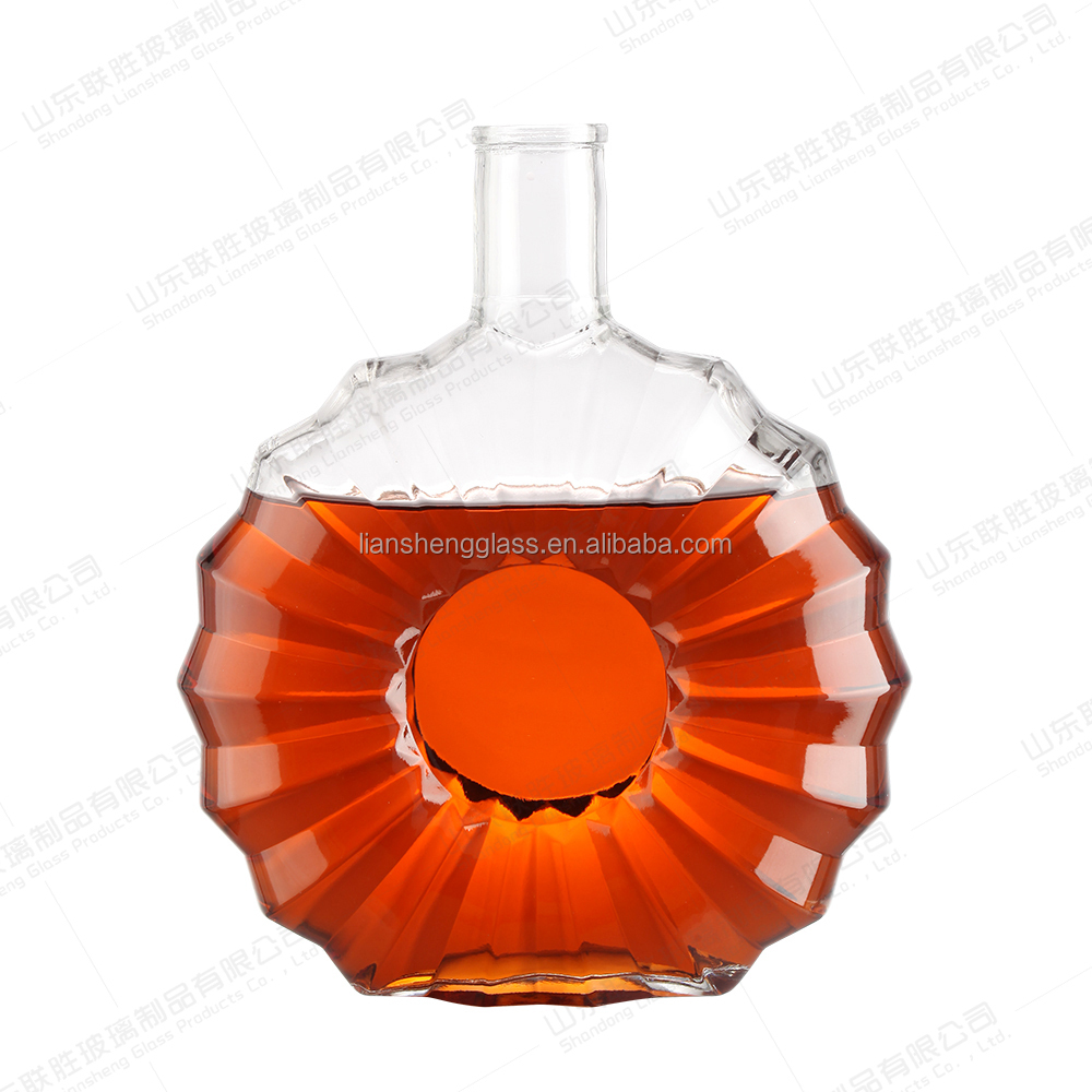 High Grade 750ml 700ml Clear Glass Bottle For Beverage Liquor Gin Vodka Rum Wine Spirits Brandy