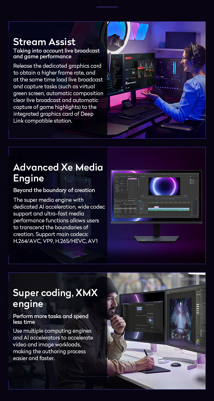 Arc A380 Photon 6G 2450MHz GDDR6 OC Overclocking Game Design Video Clip Desktop Discrete Graphics
