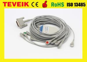 China Teveik Factory Price M1770A DB 15pin 10 leadwires ECG/EKG Cable For Patient Monitor, Snap factory