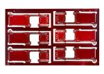 0.15m Hole FR4 TG150 Multilayer PCB Board Red Soldermask 175um