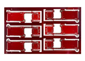 China 0.15m Hole FR4 TG150 Multilayer PCB Board Red Soldermask 175um factory