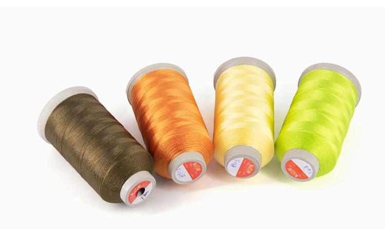 Polyester 50/3 Cotton 250 Yard Sewing Yarn Making Machine Thread 3Cord White 1000M Cone
