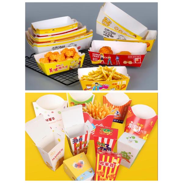245Gram 265gsm Kit6 1 Side Coating Greaseproof Cardboard For French fries box 70x100cm