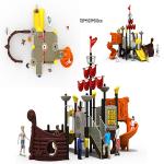 Fadeproof Kids Playground Slide 789cm X 503cm X 500cm Ship Themed