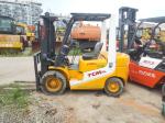 Used Good Condition Low Price Koamtsu 3 Ton Forklift Truck Fd30 3 Stages Mast