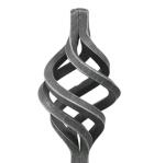 Handmade Steel Ornamental Railing Parts Wrought Iron Twist Baskets Custom