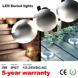 China Mini 3W Led single dual sanko port Underground Light IP67 Deck Lights Floor Patio Lights Outdoor Landscape Lighting factory