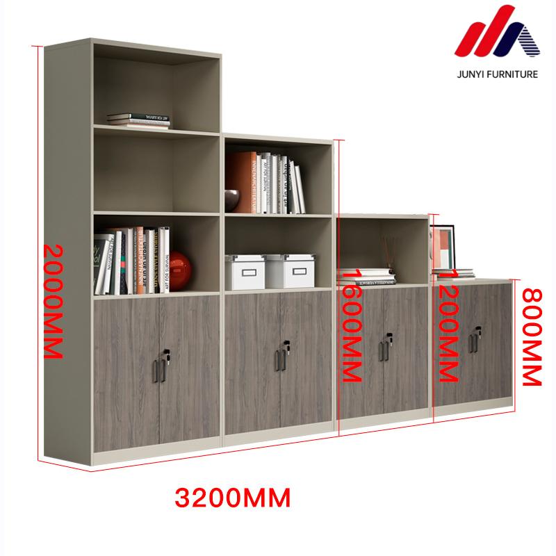 Wooden File Cabinet for Leisure Facilities and Open Storage Shelf in Office Building