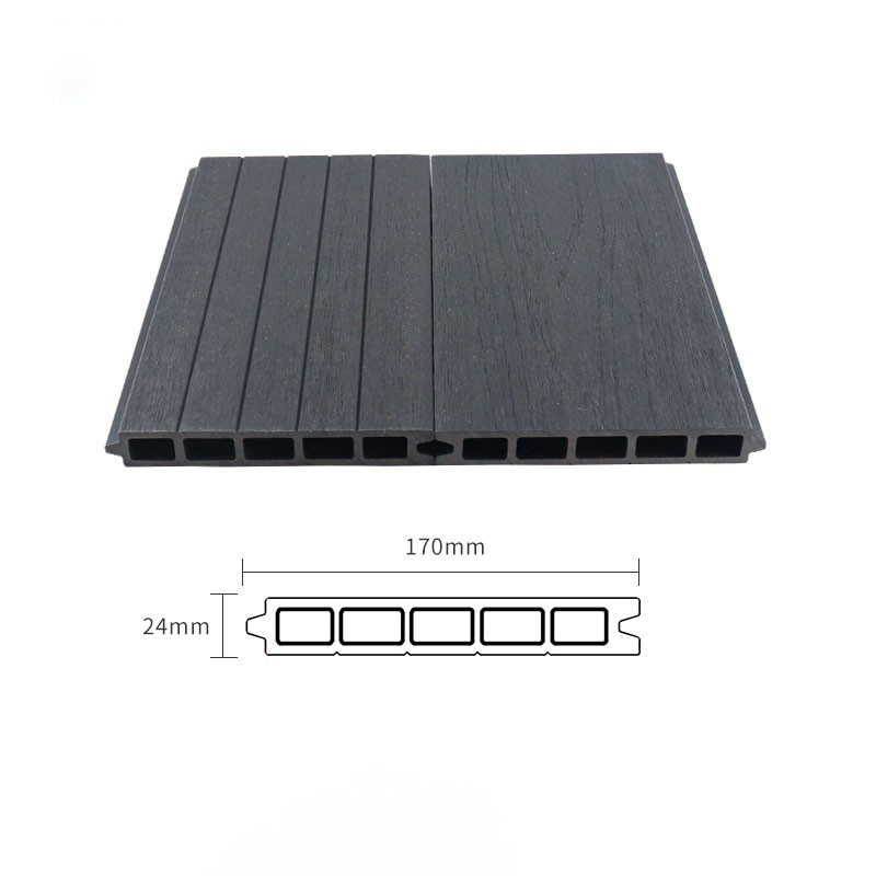 24x170mm Wood Plastic Composite Panel Coffee Color WPC Interior Wall Fence Outside Floor Plank