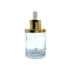 China Cylinder 30ml Aromatherapy Perfume Eye Dropper Bottles With Cap factory