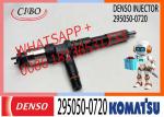 DENSO diesel Fuel Injector 295050-0720 6252-11-3100 for Komatsu SAA6D125E-6A/6B