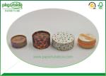 Cosmetics Packaging Paper Tube Box 100% Eco Kraft With Foiled Wrapped Lid