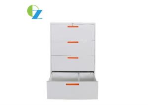 China Commercial 4 Drawer Steel Filing Cabinet Lateral File Storage Cabinets Dust Proof factory