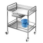 Hospital Medical Trolley Cart 430 Stainless Steel Nursing Treatment