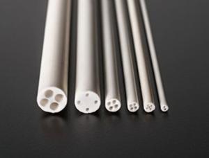 China Al2O3 Multi Bore Alumina Tubes Wear Resistant White Color factory