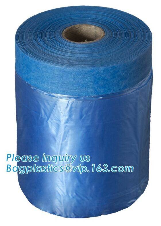 PAPER Adhesive Tape Masking Film For Car Painting, Speedy Mask - Indoor (2700mm) 20m with Masking Tape, RICE PAPER PAC