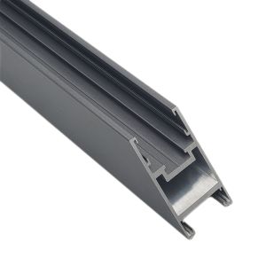 Silver Electrophoresis Aluminium Channel Profiles For Advertising / Exhibition