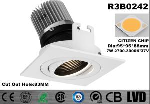 China 3 Years Warranty 7W 3000K Warm White Dim Adjustable Aluminum LED Recessed Downlights factory