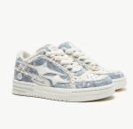 Casual Women Leather Sneaker American Style Trendy Womens Denim Canvas Shoes