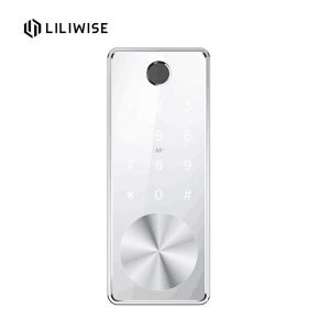 Code Door Lock Bluetooth Fingerprint Screen Zinc Alloy Room Door Locks Acrylic Panel