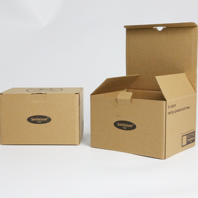Brown Craft Eyelash Box Customized Facial Mask Packaging Box For Small Objects