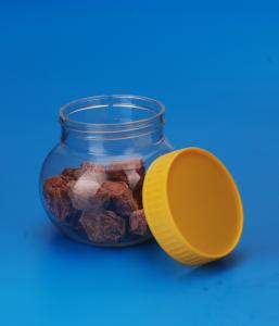 China PET Round Plastic Food Containers With Screw On Lid 230Ml 18G 51MM Caliber factory