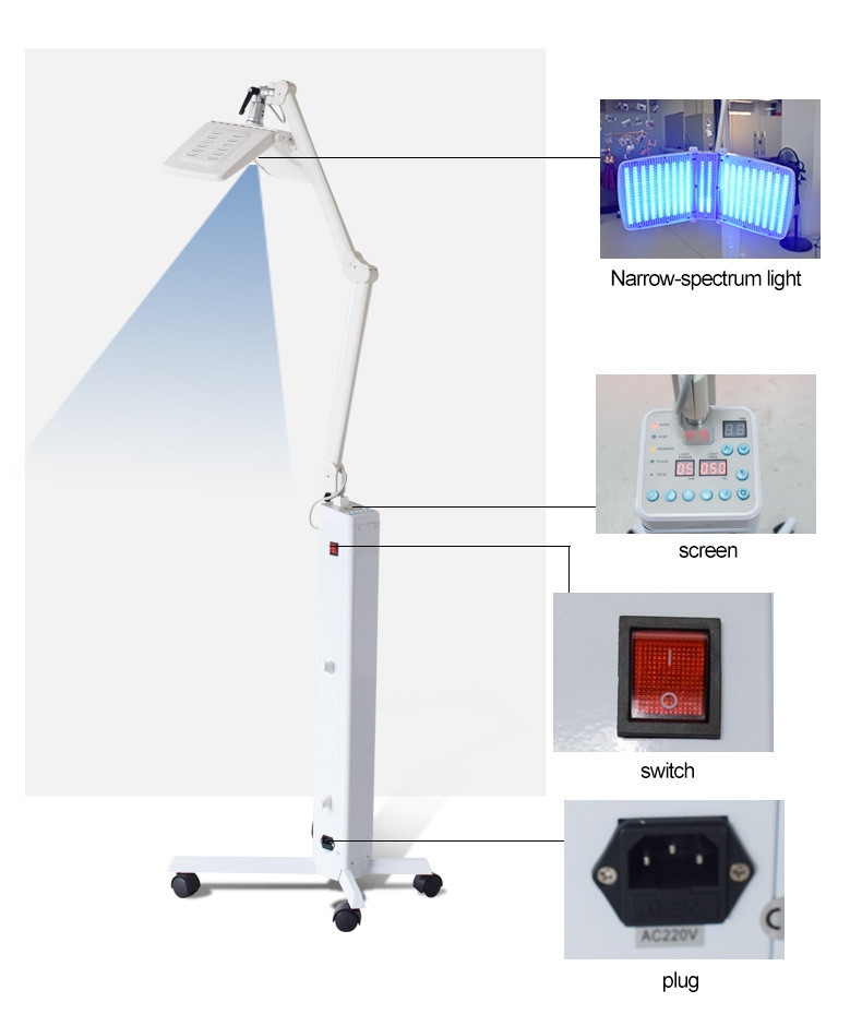 7 Colors Vertical Skin Beauty Led Light Facial Machine For Skin Rejuvenation