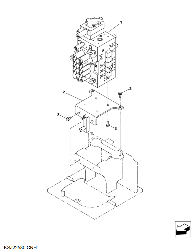 KSJ22581 KSJ22580 FOR CASE CX350C CX380C 380A6 380 EXCAVATOR PARTS HYDRAULIC MAIN CONTROL VALVE CONTROL BLOCK AFTERMARKET ORIGINAL