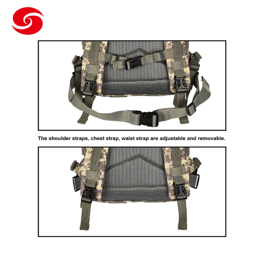 Custom Logo Military Digital Camouflage Molle Backpack Tactical Assault Pack