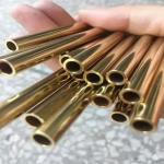 Straight Brass Copper Tube Pipe Bronze Hairline T2 0.2 - 120mm