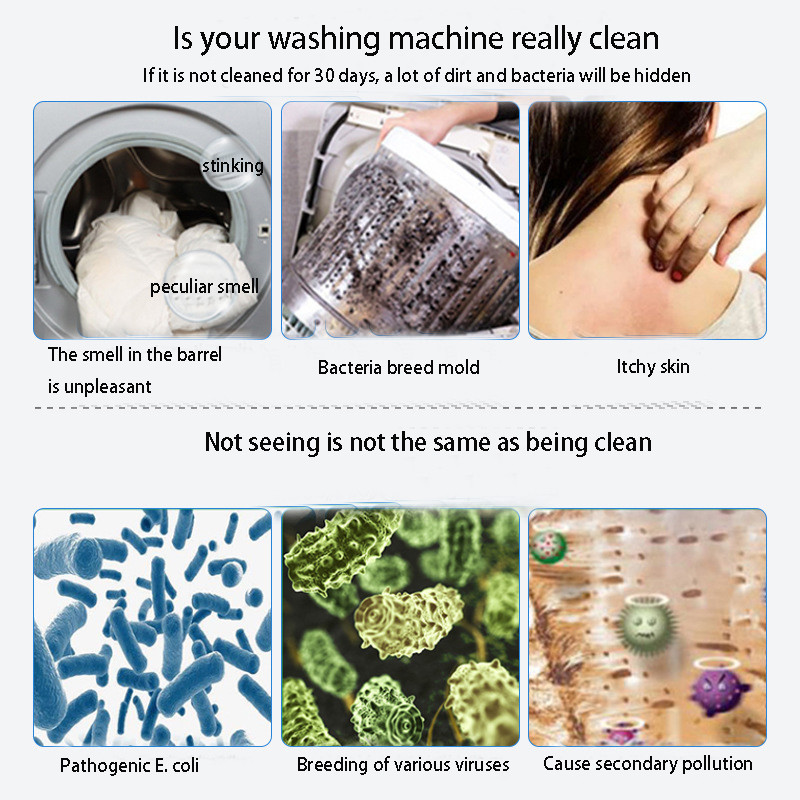 Washing Machine Cleaning Powder For Sink Detergent Sterilization Solution Antibacterial And Descaling
