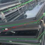 6mm 12A 6mm Aluminium Frame Glass Window