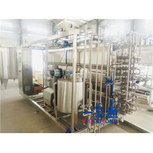 Tube In Tube UHT Sterilization Machine For Milk Beverage Fruit Juice Pasteurizer