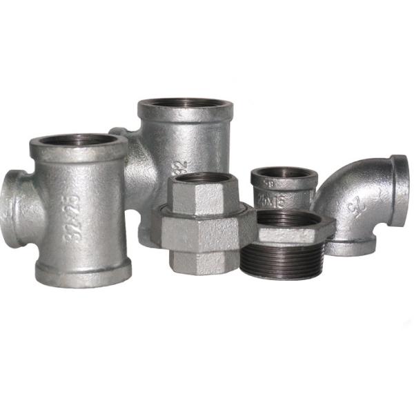 China Hot Dipped Galvanized Pipe Fitting Banded NPT Threads 1/2" Malleable Iron Tee factory