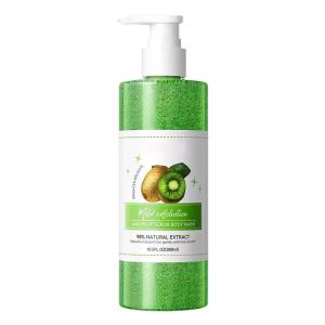 China Kiwi Fruit Scrub Body Care Moisturizing Whitening Pores Deep Clean Bath Shower Gel factory