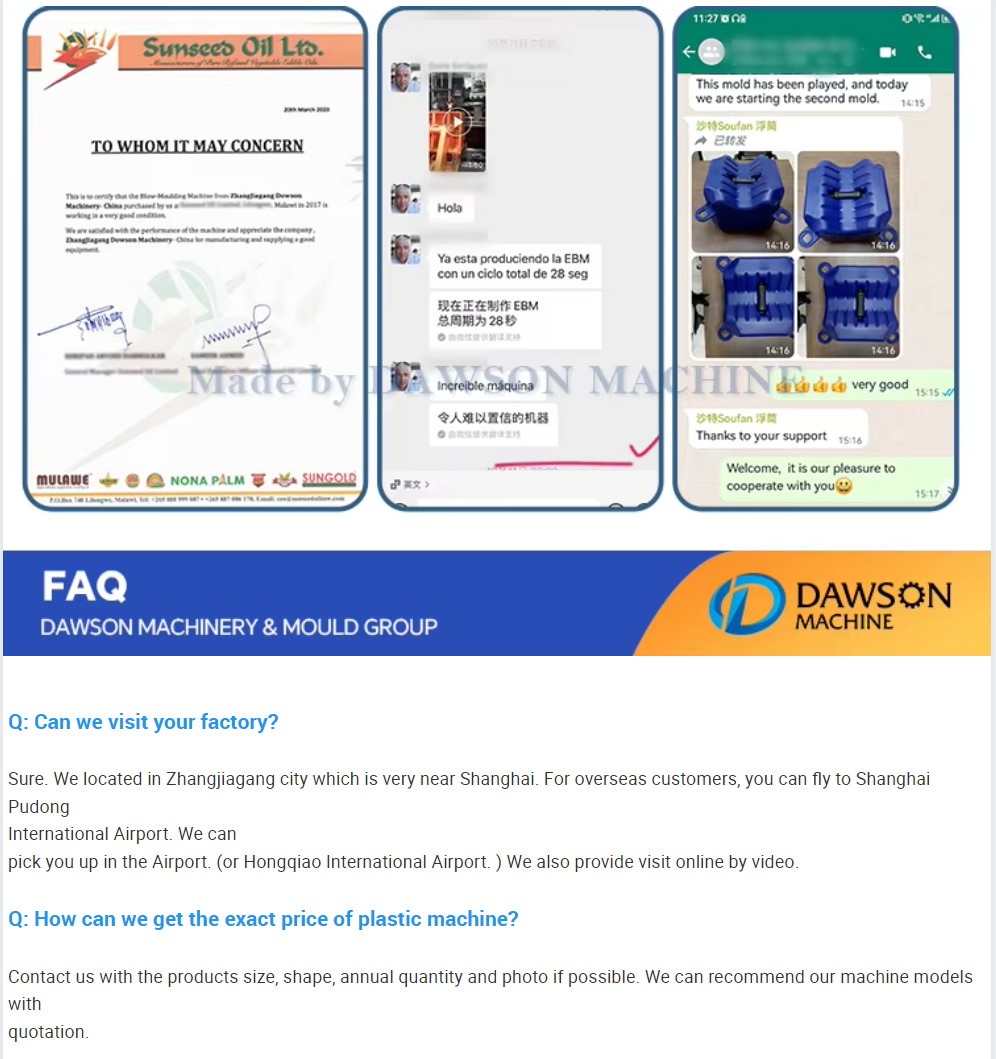Single Station Single Die Head HDPE Lubricant Oil Extrusion Blow Molding Machine