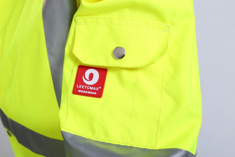 7 In 1 OEM Hivis Winter Work Jacket , 300D Oxford Hi Vis Heavy Duty Work Coats