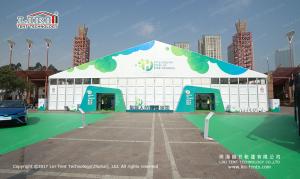 China Waterproof 30m Width Clear Span PVC And Aluminum Marquee For Exhibition factory
